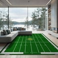 thumbnail image 1 of ODIKA 9'x12' Washable Area Rug Field Football Door Markers Stadium Border Markings Athletic for Great Room, Indoor Concept, Large Living Low Pile, Flatwoven, 1 of 7