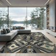 thumbnail image 1 of ODIKA 9'x12' Washable Area Rug Graphic Designer Men Print Funky Numeric Bathroom Anime Mens for Dining Room, Basement, Large Office, Non-Slip Chair-Friendly, 1 of 7