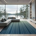 thumbnail image 1 of ODIKA 9'x12' Washable Area Rug Lime Striped Evenly Spaced Ombre Ticking Repeating Stripe Motif for Dining Room, Basement, Large Office, Non-Slip Chair-Friendly, 1 of 7