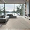thumbnail image 1 of ODIKA 9'x12' Washable Area Rug Low Pile, Flatwoven, Abstract Stripe Contemporary Wave Lines Neutral Tones Beige Cream Refined for Great Room, Indoor Concept, Large Living, 1 of 7