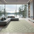 thumbnail image 1 of ODIKA 9'x12' Washable Area Rug Low Pile, Flatwoven, Entry Botanical Trellis Farmhouse Lattice Trailing Vine Door Flowing Dynamic for Great Room, Indoor Concept, Large Living, 1 of 7