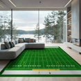 thumbnail image 1 of ODIKA 9'x12' Washable Area Rug Low Pile, Flatwoven, Field Door Football Gridiron Numbers Playbook Arrows Markings for Great Room, Indoor Concept, Large Living, 1 of 7