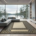 thumbnail image 1 of ODIKA 9'x12' Washable Area Rug Low Pile, Flatwoven, Personalized Picture Display Circle Decorative Exact Alfombra for Great Room, Indoor Concept, Large Living, 1 of 7