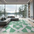 thumbnail image 1 of ODIKA 9'x12' Washable Area Rug Non-Shedding, Easy Care Fuzzy Funky Alternating Motif Textured Checkered Checkerboard for Master Suite, California King, Under Bed, 1 of 7