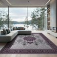 thumbnail image 1 of ODIKA 9'x12' Washable Area Rug Traditional Patterned Framework Showcasing Elegant Wisteria Themes for Great Room, Indoor Concept, Large Living Low Pile, Flatwoven, 1 of 7