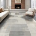 thumbnail image 1 of ODIKA 6'x9' Washable Area Rug Easy Care, Non-Shedding, Abstract Modern Geometric Accent With Minimalist Mosaic Blocks for Queen Size Bedroom Under Bed Master Suite, 1 of 7