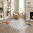 thumbnail image 1 of ODIKA Abstract Watercolor Way Distressed Border Throw Lightweight Entryway Pet Friendly & Kids Safe Play for Playroom, Bedroom, Reading Nook, 1 of 7