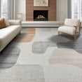 thumbnail image 1 of ODIKA 8'x10' Washable Area Rug Durable, Non-Slip Abstract Way Vintage Faded Speckle Throw Lightweight Entryway for Living Room, Under Sectional, Family Room, 1 of 7