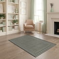 thumbnail image 1 of ODIKA 4'x6' Washable Area Rug Non-Slip, Chair-Friendly, Flatwoven Rug Aesthetic Lattice Interlocking Trellis Geometric Bathroom Printed for Home Office, Under Desk, 1 of 7