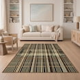 thumbnail image 1 of ODIKA Alfombras Interlocking Stripe Motif Rectangular Para Habitacion Non-Slip Chair-Friendly for Dining Room, Under Table, Home Office, 1 of 7