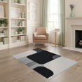 thumbnail image 1 of ODIKA Alfombras Minimalist Abstract Interlocking Para Habitacion Alfombra for Dorm Room, Small Living Apartment, Stain Resistant Low Profile, 1 of 7