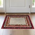 thumbnail image 1 of ODIKA Bathroom Interlocking Way Mosaic Bordered Geometric Stairs Hallway for Entryway, Kitchen, Laundry Room, Stain Resistant Thin Throw, 1 of 7