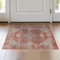 thumbnail image 1 of ODIKA Bathroom Vintage Way Abstract Faded Crimson Cream Mottled Stairs Pet Friendly & Kids Safe Bedside for Bedroom, Nursery, RV, 1 of 7