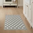 thumbnail image 1 of ODIKA Beige Loves Scattered Asymmetrical Rectangular Neutral Ivory Stain Resistant Flatwoven for Entryway, Kitchen, Mudroom, 1 of 7