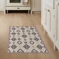 thumbnail image 1 of ODIKA Boho Abstract Interlocking Lattice Motif Inspired Solid Purple Flowing Dynamic for Home Office, Hallway, Laundry Room, Non-Slip Chair-Friendly, 1 of 7