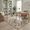 thumbnail image 1 of ODIKA Boho Southwestern Hallway Geometric Blooms Border Hallways Flower for Playroom, Bedroom, Reading Nook, Pet Friendly & Kids Safe Play, 1 of 7