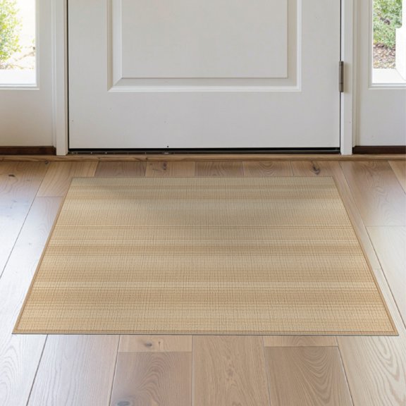 ODIKA Boho Striped Subtle Tonal Border Inspired Stripe Slim Tight Sisal Flowing for Entryway, Kitchen, Laundry Room, Stain Resistant Thin Throw