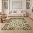 thumbnail image 1 of ODIKA Boho Vintage Trellis Distressed Grid Tone Retro Dining Under for Guest Room, Lounge, Apartment, Non-Slip Low Profile, 1 of 7