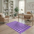 thumbnail image 1 of ODIKA Checkered Buffalo Plaid With Symmetrical Gingham Diagonal Accents for Home Office, Gaming Room, Under Desk, Non-Slip Chair-Friendly, 1 of 7