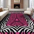 thumbnail image 1 of ODIKA Cheetah Print Tower Zebra Border Spotted Leopard Playful Expressive for King Size Bedroom, Master Suite, Under Bed, Foldable Easy Care, 1 of 7