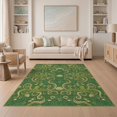 thumbnail image 1 of ODIKA Circle Octopus Retro Underwater Wave Nautical Border Vintage for Small Living Room, Playroom, Bedroom, Easy Care Kids Safe, 1 of 7
