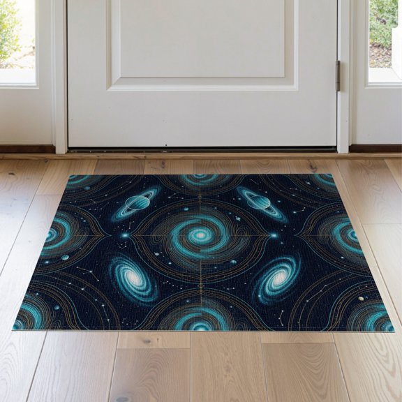ODIKA Constellation Border Planets Orbiting Stars Cosmic Galaxy Map Refined Structured Pet Friendly & Kids Safe Bedside for Bedroom, Nursery, RV