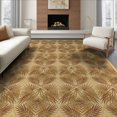 thumbnail image 1 of ODIKA Cream Frond Interlocking Layout Rectangular Fronds Large Beige Flowing Dynamic Foldable Easy Care for King Size Bedroom, Master Suite, Under Bed, 1 of 7