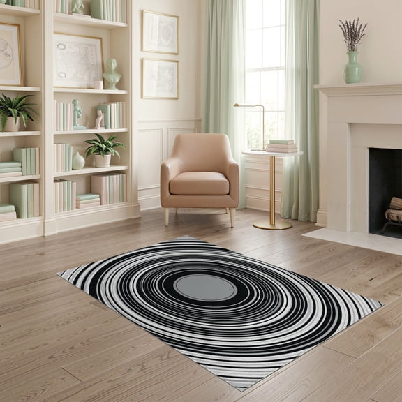 ODIKA Disc Record Radiating Rings Musical Theme Round Shaped Music Pet Friendly & Kids Safe Play for Playroom, Bedroom, Reading Nook