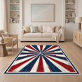thumbnail image 1 of ODIKA Door Patriotic Distressed Burst Generic Stars Vintage Front Striped Refined Easy Care Kids Safe for Small Living Room, Playroom, Bedroom, 1 of 7