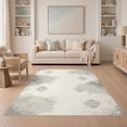 thumbnail image 1 of ODIKA 5'x7' Washable Area Rug Extra Transitional Large Blended Irregular Print Neutral Grey for Guest Room, Lounge, Apartment, Non-Slip Low Profile, Stain Resistant, 1 of 7