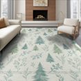 thumbnail image 1 of ODIKA 6'x9' Washable Area Rug Non-Slip, Chair-Friendly, Farmhouse Motif Painterly Hardwood Watercolor Forest Long Hallway for Dining Room, Under Table, Office Décor, 1 of 7