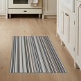 thumbnail image 1 of ODIKA Farmhouse With Bold Ticking Bands And Tonal Edge Trim Striped Flowing Dynamic Stain Resistant Flatwoven for Entryway, Kitchen, Mudroom, 1 of 7
