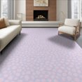 thumbnail image 1 of ODIKA Fluffy Pale Purple Pastel Dual Furry Irregular Shape Pink Contemporary Non-Slip Flatwoven for Living Room, Under Sectional, Family, 1 of 7