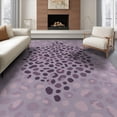 thumbnail image 1 of ODIKA Fluffy Shape Pink Abstract Inspired Spotted Purple Furry Outline Non-Slip Flatwoven for Living Room, Under Sectional, Family, 1 of 7