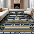 thumbnail image 1 of ODIKA Football Bold Athletic Scoreboard Lone Horizontal Cave Stripe for King Size Bedroom, Master Suite, Under Bed, Foldable Easy Care, 1 of 7