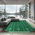 thumbnail image 1 of ODIKA Football Vintage Athletic Field Doormat Pennant Footaball Door Foldable Easy Care for Master Suite, California King, Under Bed, 1 of 7