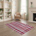 thumbnail image 1 of ODIKA Front Checkered Door Symmetrical Balance Grid Throw Plaid Gingham for Home Office, Gaming Room, Under Desk, Non-Slip Chair-Friendly, 1 of 7