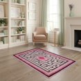 thumbnail image 1 of ODIKA Geometric Modern Abstract Maze With Interlocking Diamond Grid Motif for Playroom, Bedroom, Reading Nook, Pet Friendly & Kids Safe Play, 1 of 7