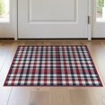 thumbnail image 1 of ODIKA Gingham Grid Crossing Bands Bold Interlocking Check Repeat Surface Pet Friendly & Kids Safe Bedside for Bedroom, Nursery, RV, 1 of 7