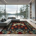 thumbnail image 1 of ODIKA Glowing Gamepad Motif Border Cracked Field Alfombra Pixel Gamer Playful for Dining Room, Basement, Large Office, Non-Slip Chair-Friendly, 1 of 7