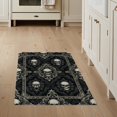 thumbnail image 1 of ODIKA Gothic Ghost Symmetrical Death Baroque Frame Smoky Grey Ivory for Entryway, Kitchen, Mudroom, Stain Resistant Flatwoven, 1 of 7