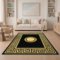thumbnail image 1 of ODIKA Greek Bold Key Meander Border Fretwork Scroll Geometric Fret Non-Slip Chair-Friendly for Dining Room, Under Table, Home Office, 1 of 7