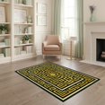 thumbnail image 1 of ODIKA Greek Geometric Key Fret Bordered Symmetry Meander Border Scroll Stain Resistant Low Profile for Dorm Room, Small Living Apartment, 1 of 7
