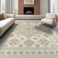 thumbnail image 1 of ODIKA Hallway Entry Transitional Trellis Border Motif Fretwork Hallways Non-Slip Flatwoven for Living Room, Under Sectional, Family, 1 of 7
