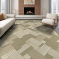 thumbnail image 1 of ODIKA Herringbone Diagonal Border Interlocking Grid Contemporary Door Non-Slip Chair-Friendly Floor for Dining Room, Under Table, Office, 1 of 7