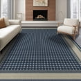 thumbnail image 1 of ODIKA Herringbone Geometric Diamond Lattice Border Interlocking Zigzag for Dining Room, Large Office, Lounge, Non-Slip Chair-Friendly, 1 of 6