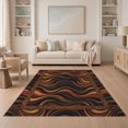 thumbnail image 1 of ODIKA Horizontal Fire Wave Molten Glowing Design for Guest Room, Lounge, Apartment, Non-Slip Low Profile, 1 of 7