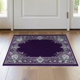 thumbnail image 1 of ODIKA Horror Bat Victorian Medallion With Ornate Gothic Filigree Accents for Entryway, Kitchen, Laundry Room, Stain Resistant Thin Throw, 1 of 7