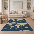 thumbnail image 1 of ODIKA Interactive Planet Map Showcasing Oceanic Wildlife And Navigation Non-Slip Chair-Friendly for Dining Room, Under Table, Home Office, 1 of 7