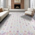 thumbnail image 1 of ODIKA Kawaii Repeat Pastel Scale Border Purple Video Stars Classroom Flowing Dynamic for Dining Room, Large Office, Lounge, Non-Slip Chair-Friendly, 1 of 7